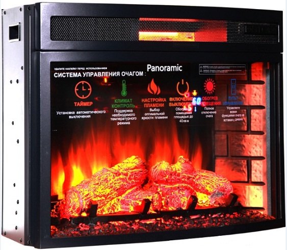 Каминокомплект Interflame Экстер махагон под очаг Panoramic 06 25 LED FX QZ